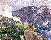 John Singer Sargent Artist in the Simplon oil painting on canvas